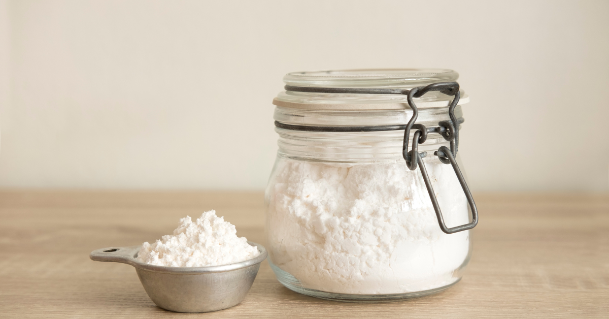 flour in airtight jar