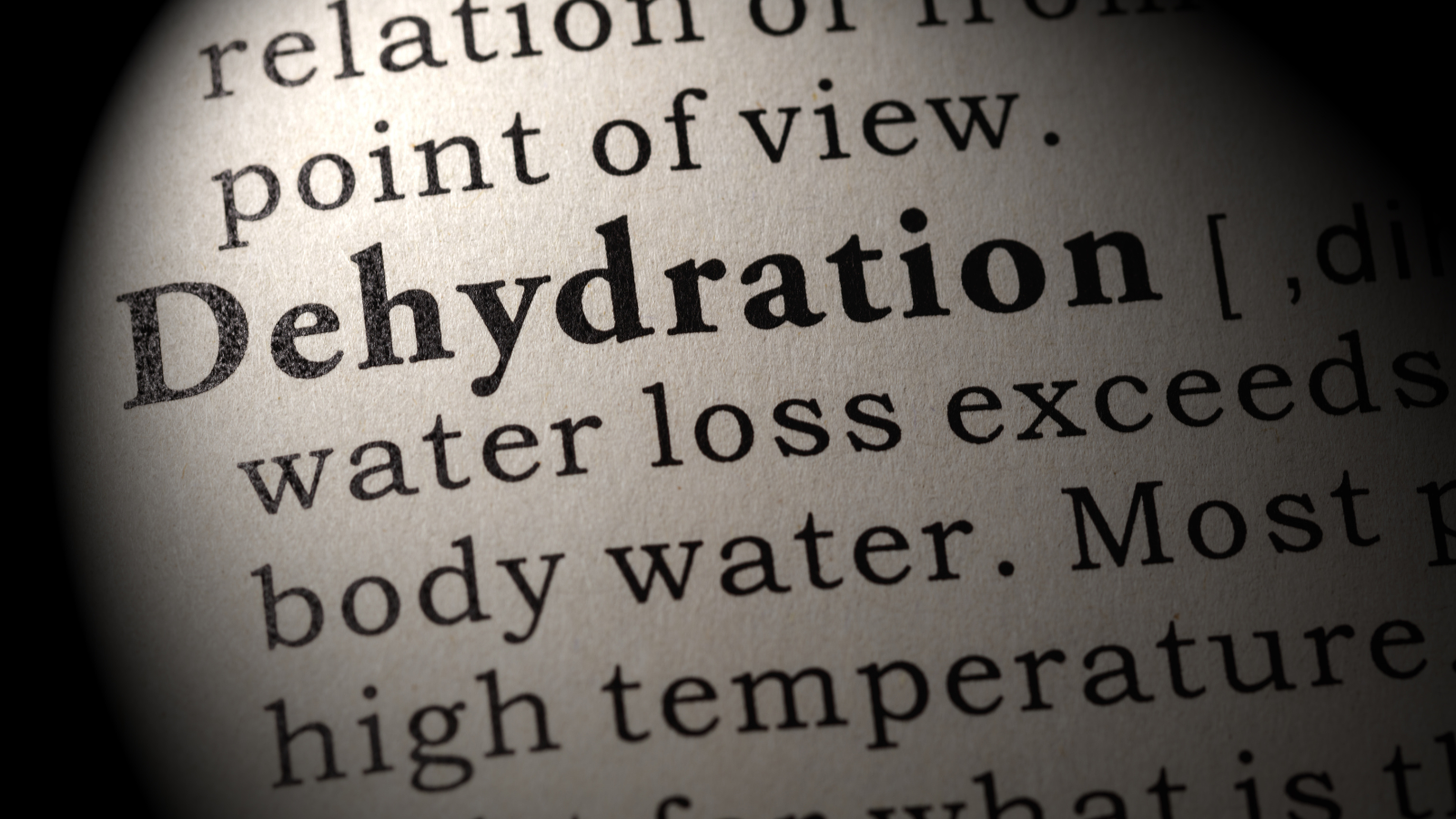 Dehydration